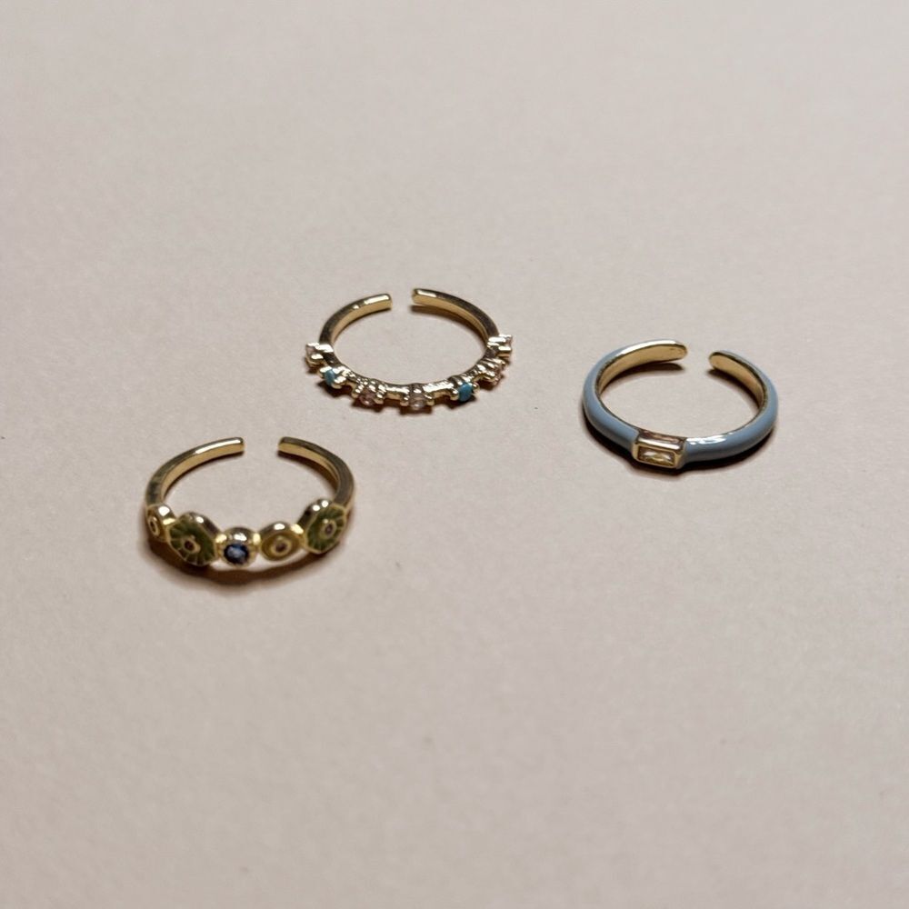 Multicolor Ring Set S1012 - Picture 3 of 4